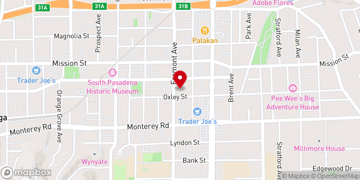 Map showing location of Calvary Union Church