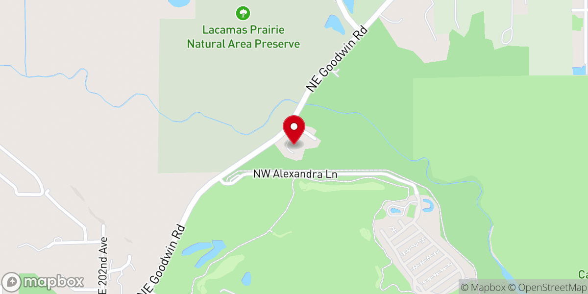 Map showing location of Lacamas Church of God Campground