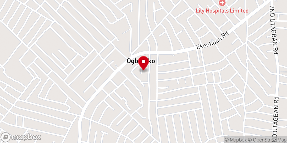 Map showing location of RCCG- Sunshine Assembly province 4 Headquarters