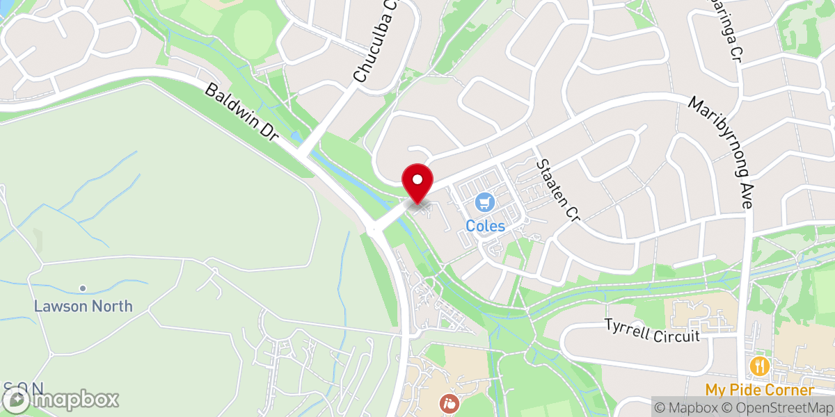 Map showing location of St Mark Coptic Orthodox Church