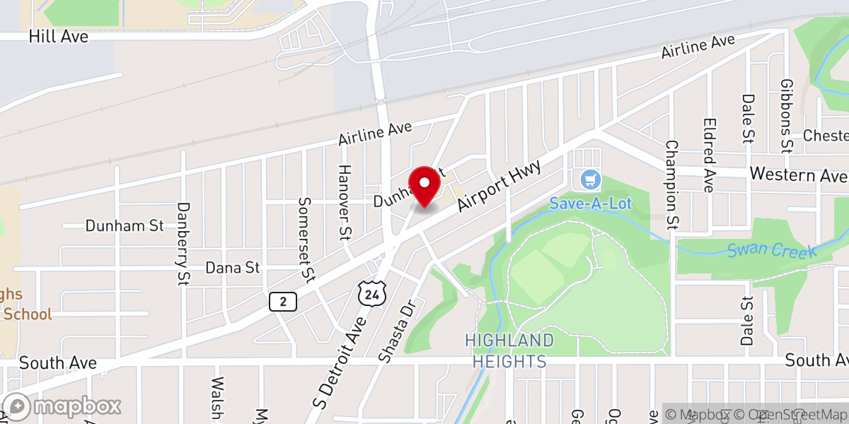 Map showing location of St. Charles Borromeo