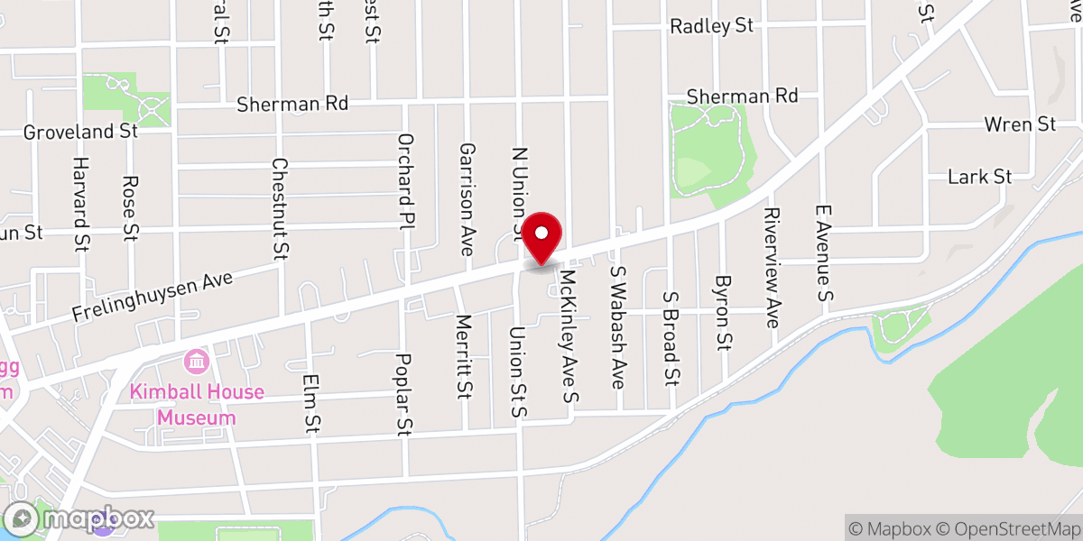 Map showing location of Salvation Army
