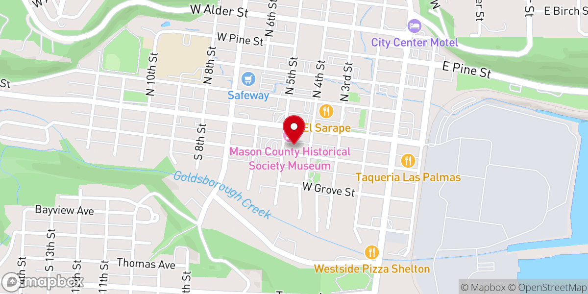 Map showing location of Shelton First Baptist