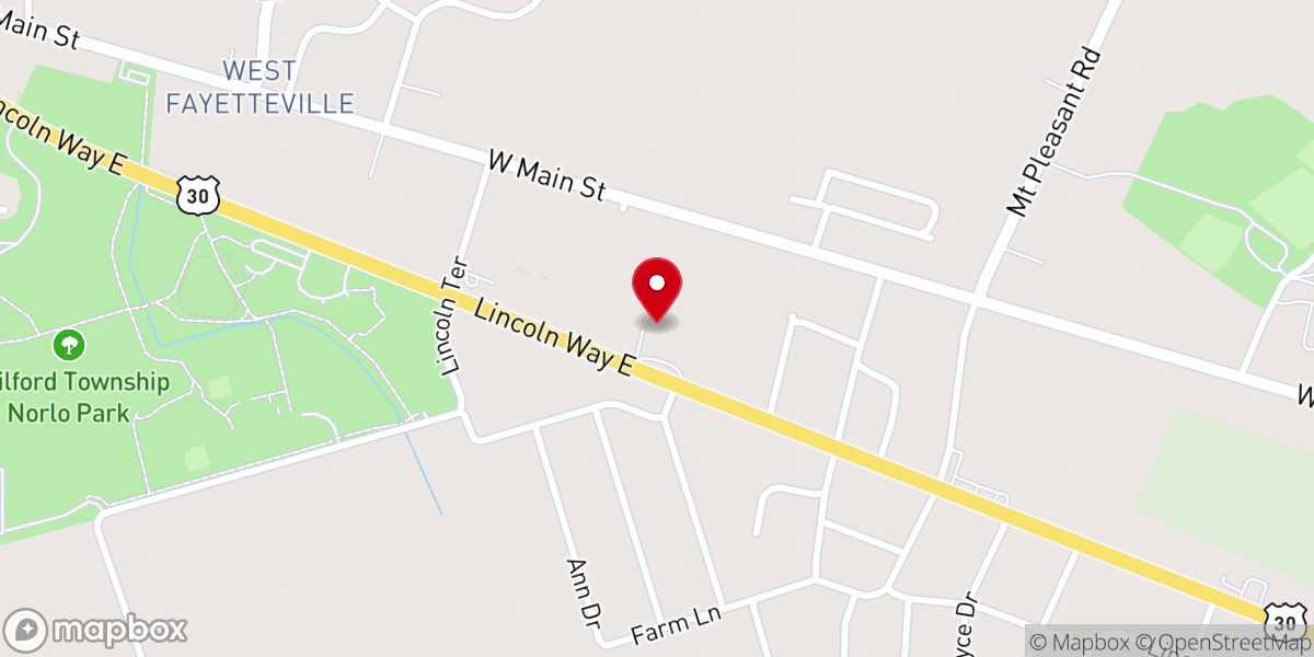 Map showing location of Agape Fellowship