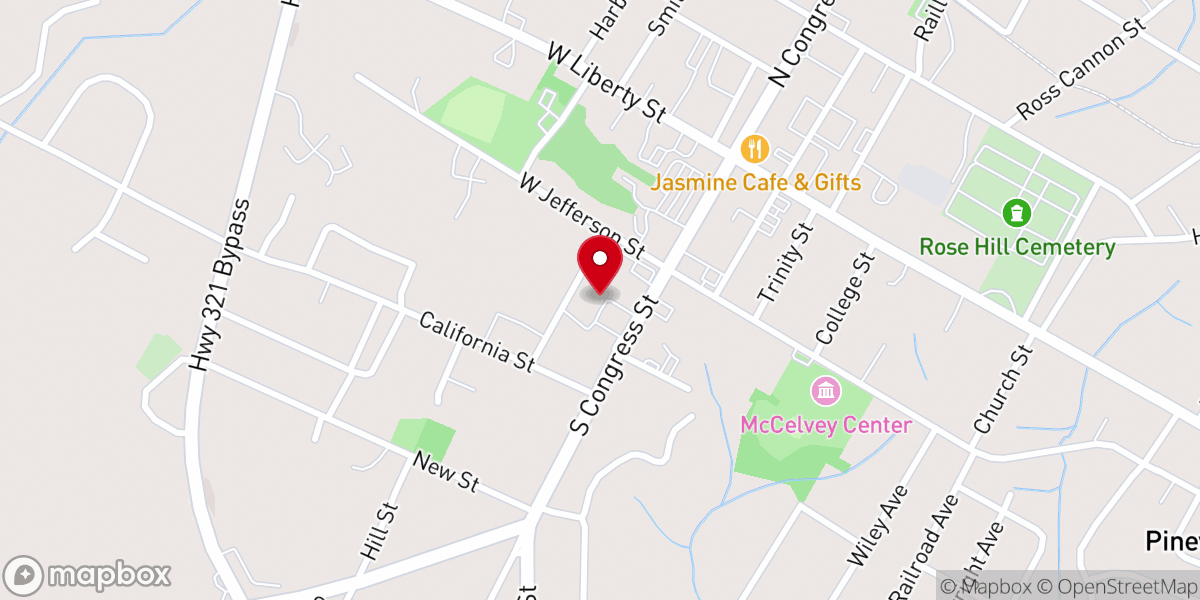 Map showing location of Lifeway Church