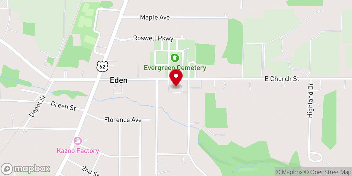 Map showing location of Saint John's Community Church