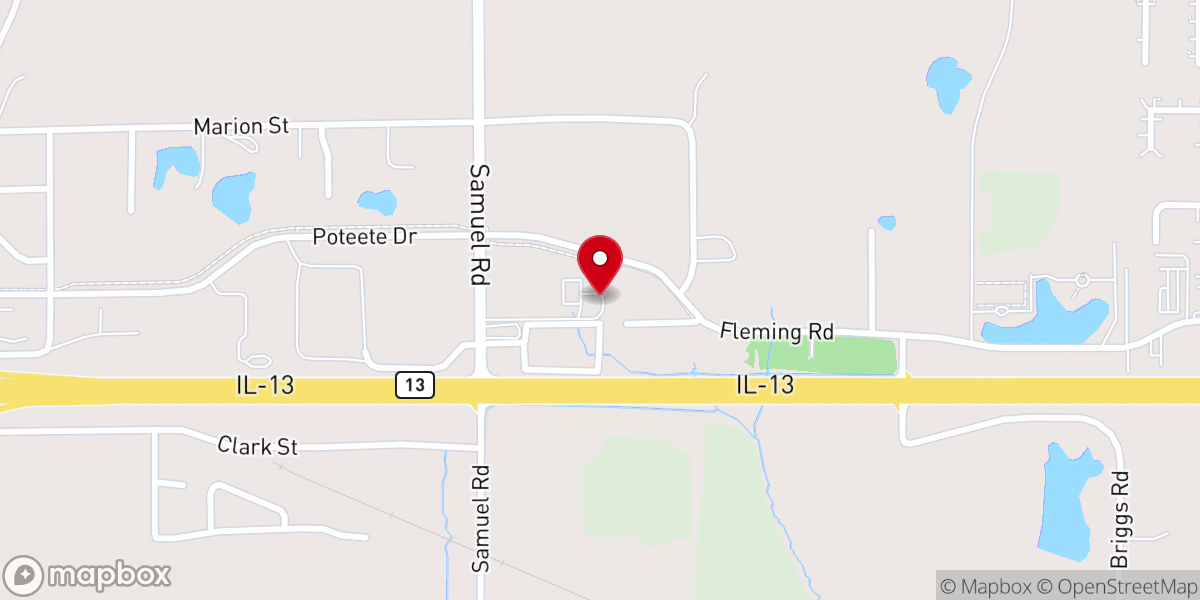 Map showing location of Victory Baptist Church