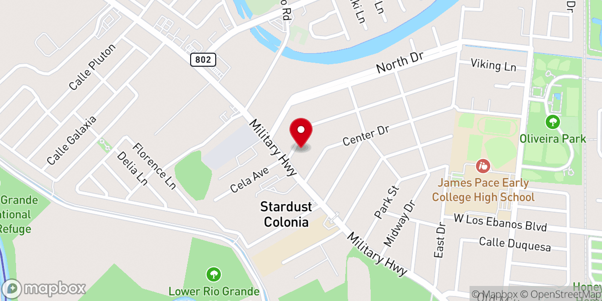 Map showing location of Templo Jerusalem Asambleas de Dios