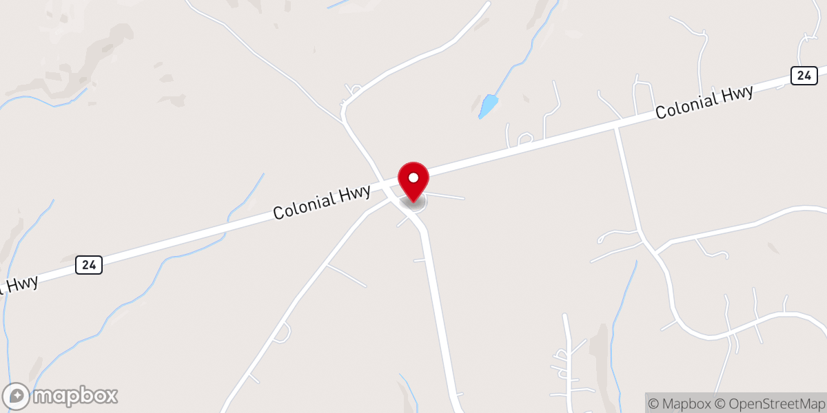 Map showing location of Salem United Methodist Church