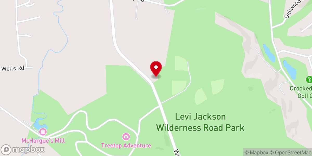 Map showing location of Slate Hill Baptist Church