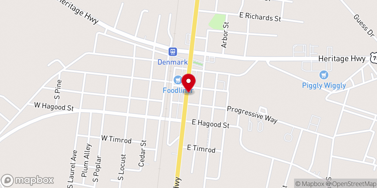 Map showing location of Faith Ministry