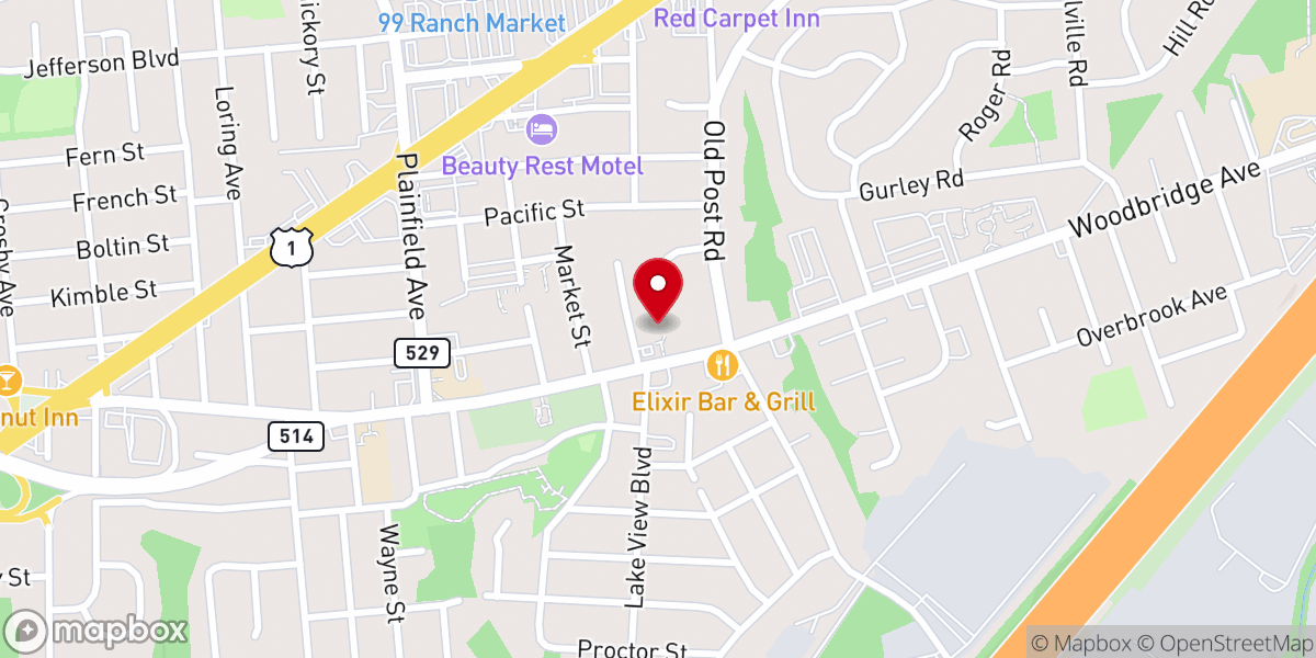 Map showing location of First Love Church - New Jersey