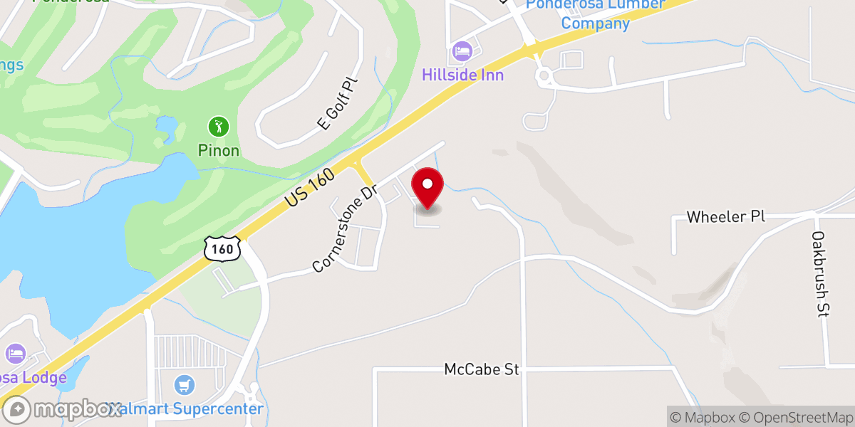 Map showing location of Center Point Church