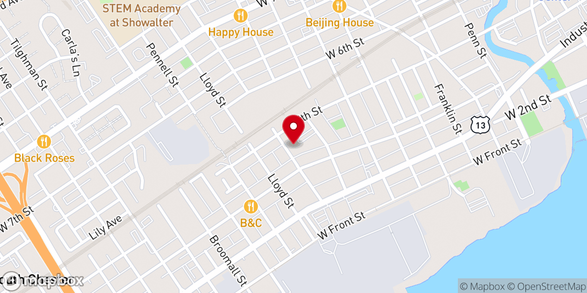 Map showing location of Birchwood at Pentecostal Square