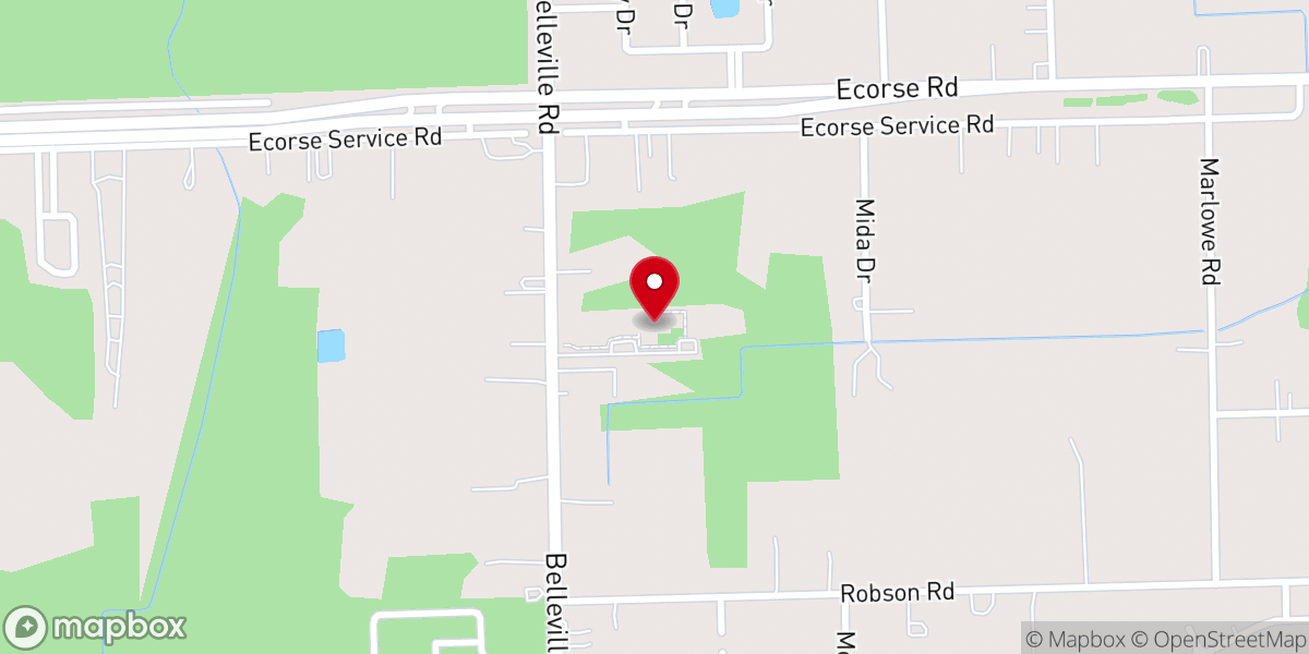 Map showing location of Open Arms Lutheran Church & Daycare