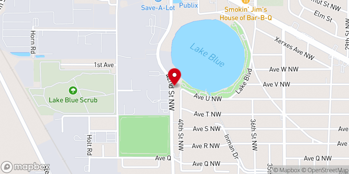 Map showing location of Iglesia De Dios Pentecostal M.I. Auburndale