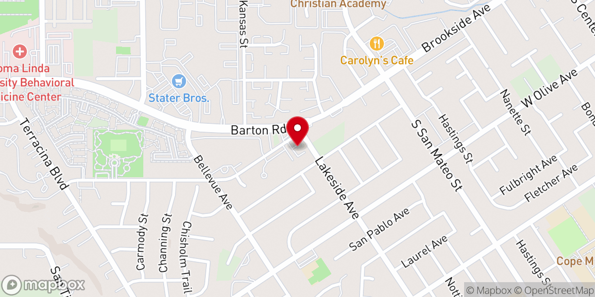 Map showing location of True Grace Church