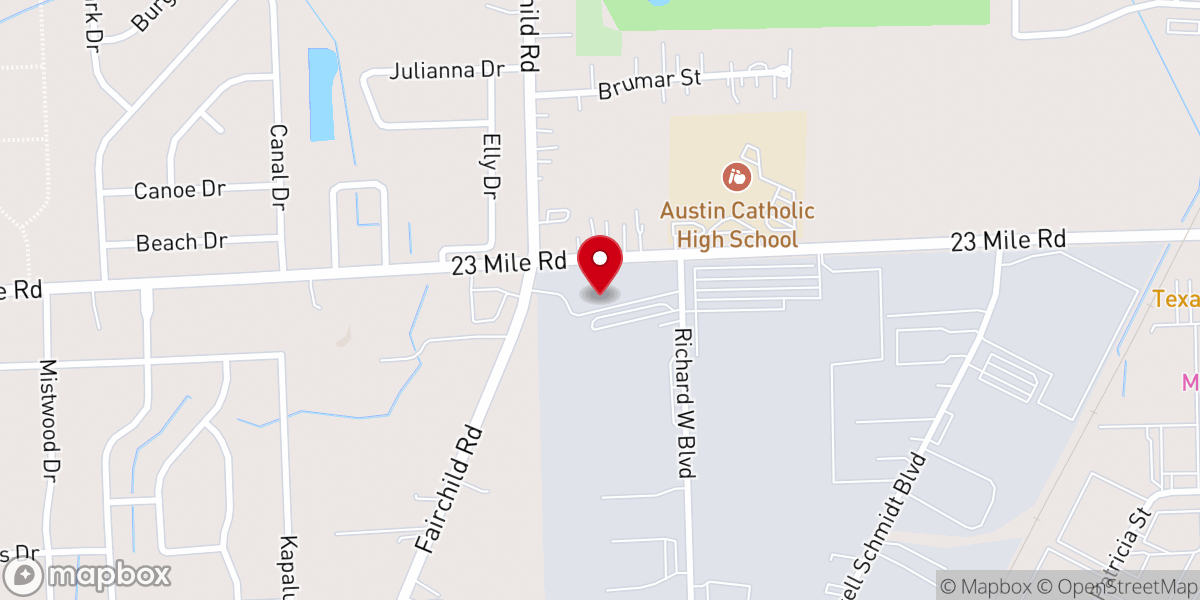 Map showing location of Northside Church