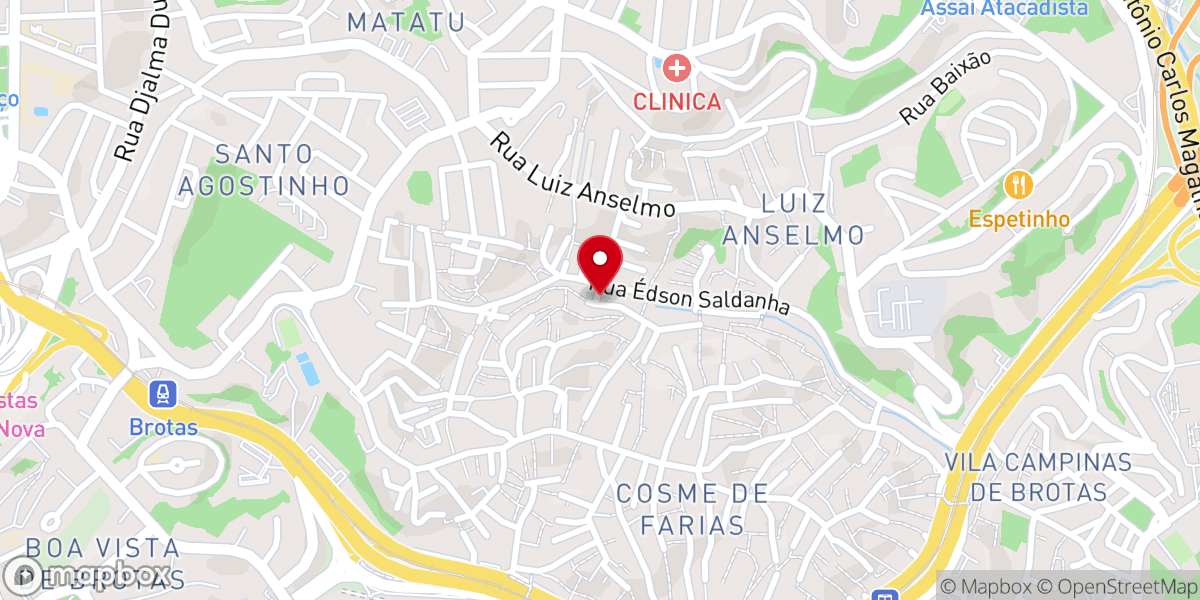 Map showing location of Igreja Pentecostal Deus Conosco Vale do Matatu