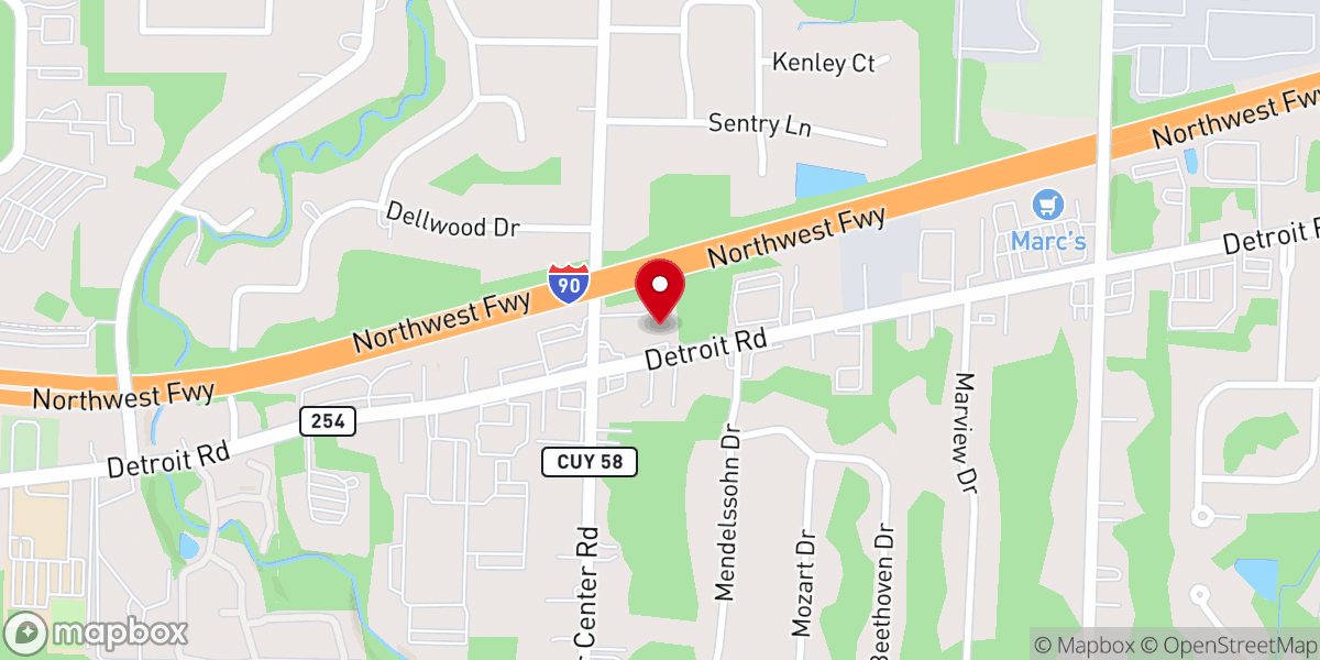 Map showing location of Hope City