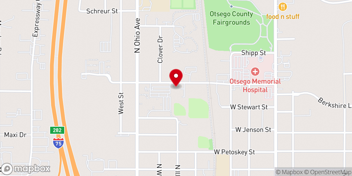 Map showing location of Diocese of Gaylord
