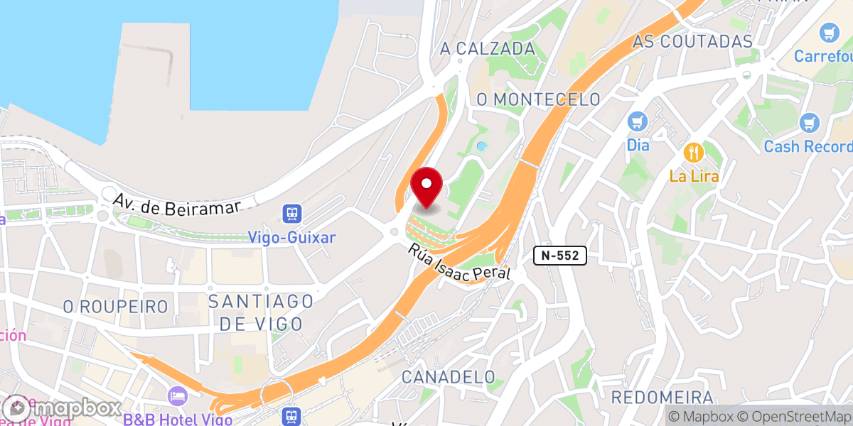 Map showing location of Cáritas Diocesana de Tui Vigo