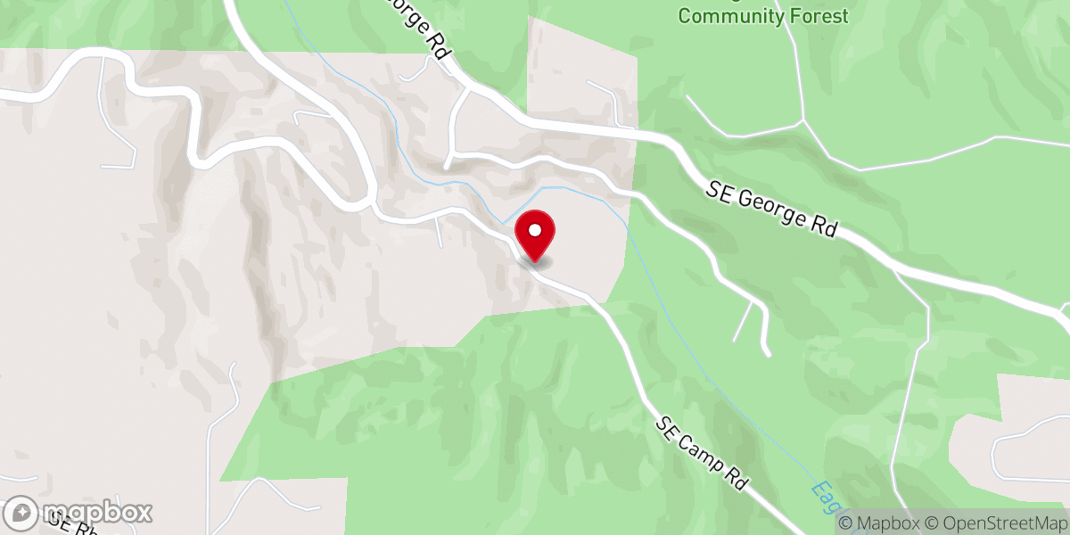 Map showing location of Eagle Fern Camp