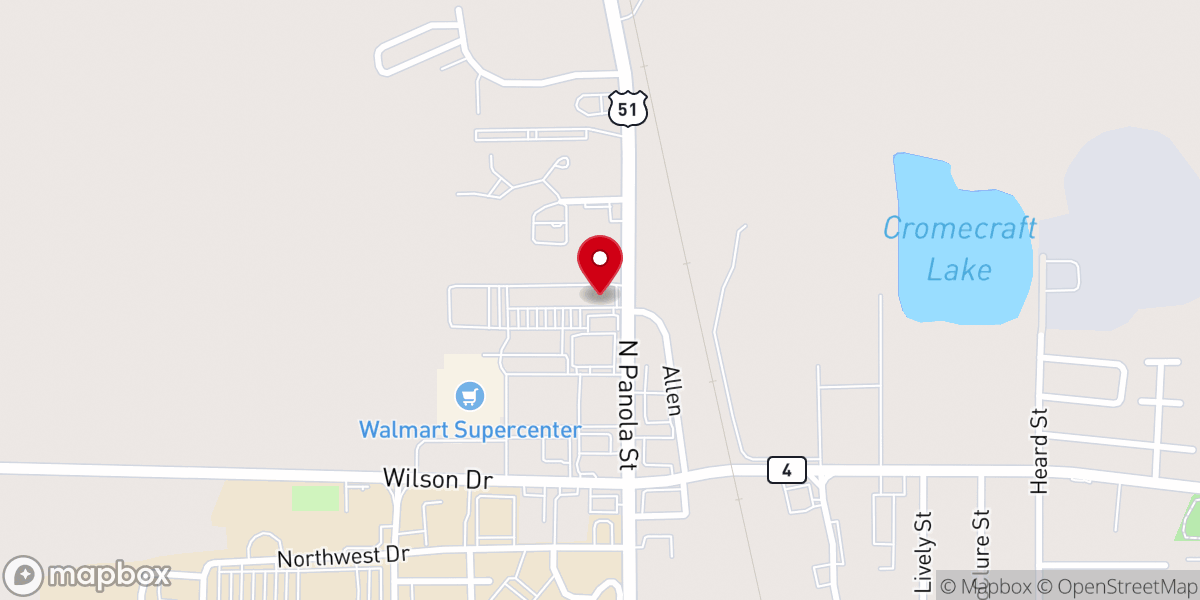 Map showing location of Grace Life Church
