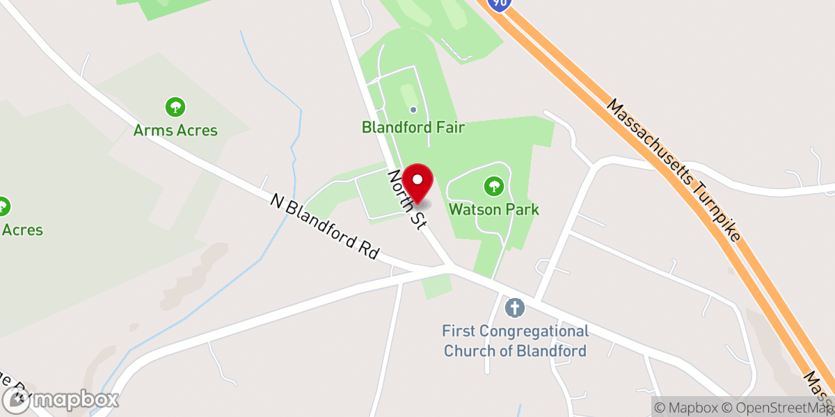 Map showing location of The White Church of Blandford