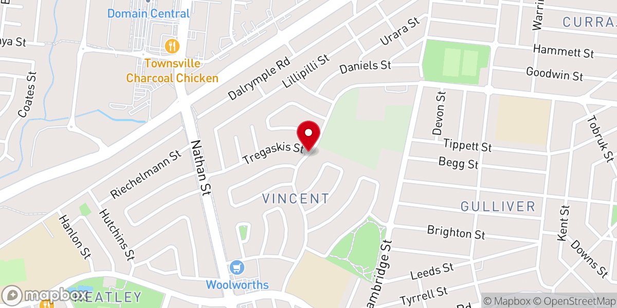 Map showing location of Life Church
