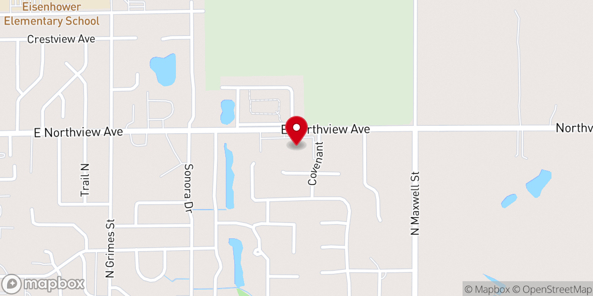 Map showing location of Countryside Covenant Church