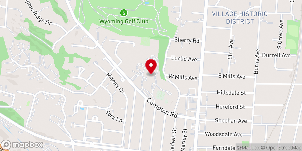 Map showing location of The Wedding Chapel at Saint Aloysius