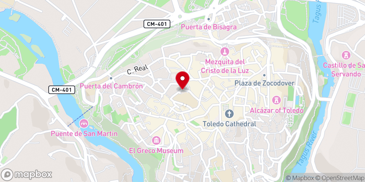 Map showing location of Iglesia de San Román