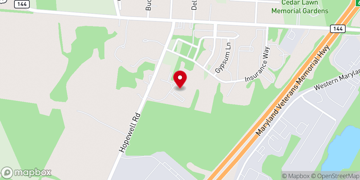 Map showing location of New Life Victory Center Church Inc