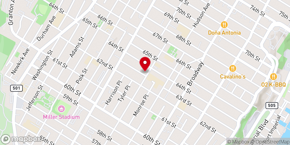 Map showing location of La Iglesia de Jesucristo de los Santos de los Últimos Días