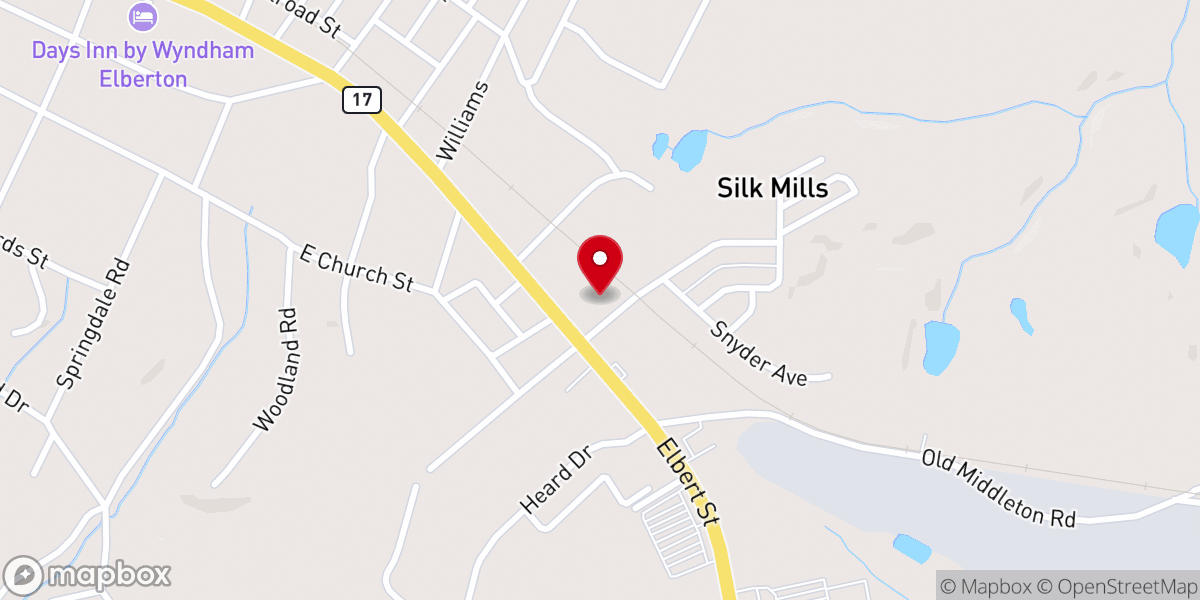 Map showing location of Firehouse Church
