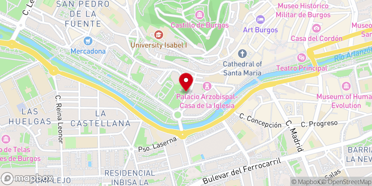 Map showing location of Religiosas de la Visitación de Santa María (Salesas)