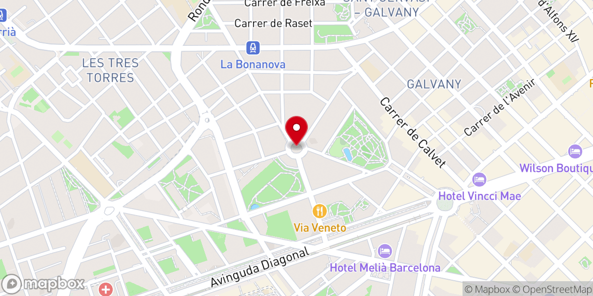 Map showing location of Parroquia de San Gregorio Taumaturgo