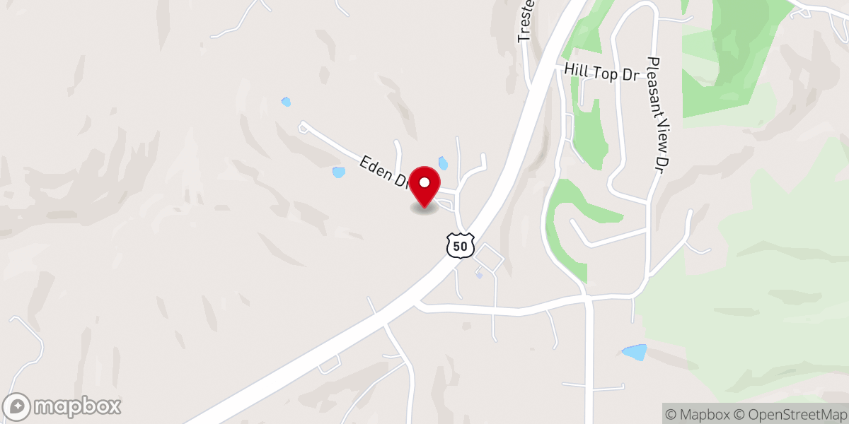 Map showing location of First Baptist Church Aurora