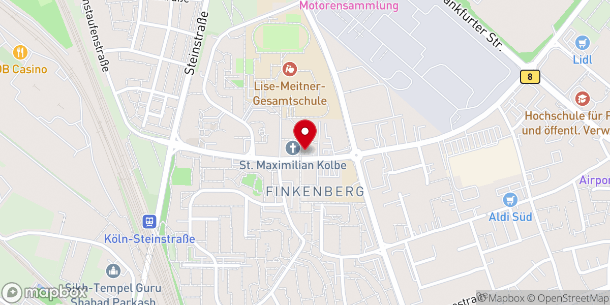 Map showing location of Freie Christengemeinde Köln-Porz