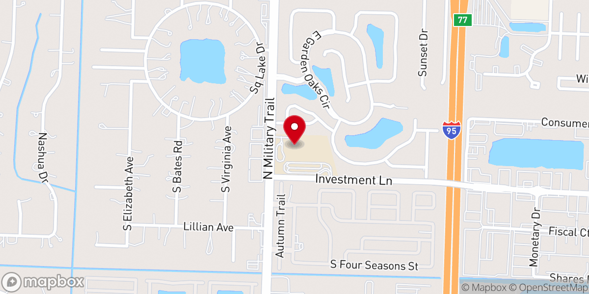 Map showing location of New Life Church