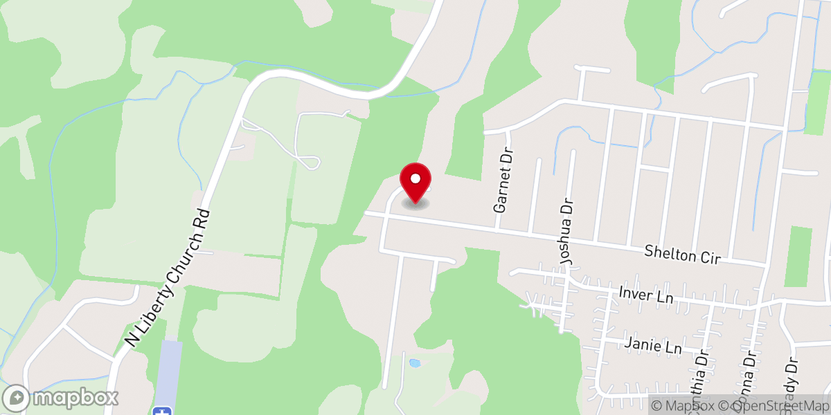 Map showing location of St Johns Church