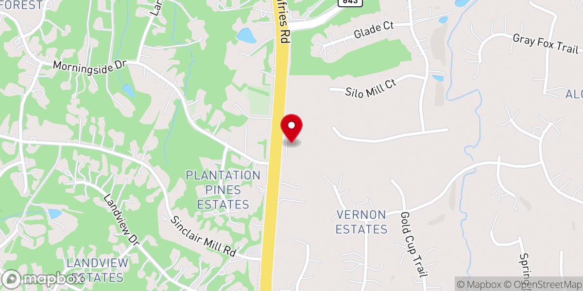 Map showing location of Virginia Korean Seventh Day Adventist Church
