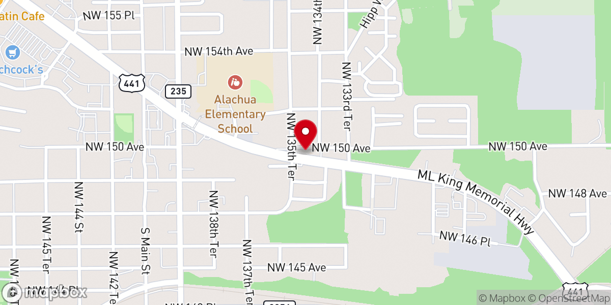 Map showing location of Paradise Community Outreach Ministry