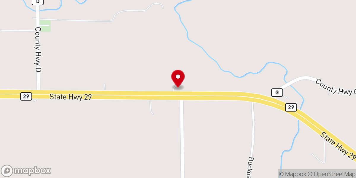 Map showing location of Bethany Baptist Church
