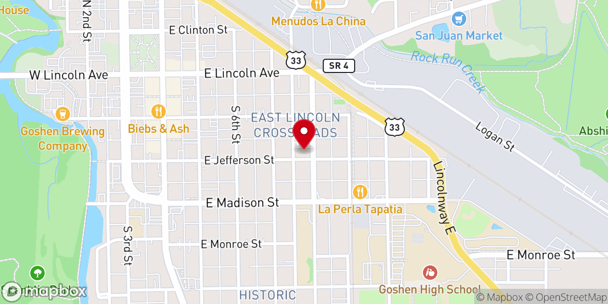 Map showing location of Iglesia de Dios Pentecostal M.I