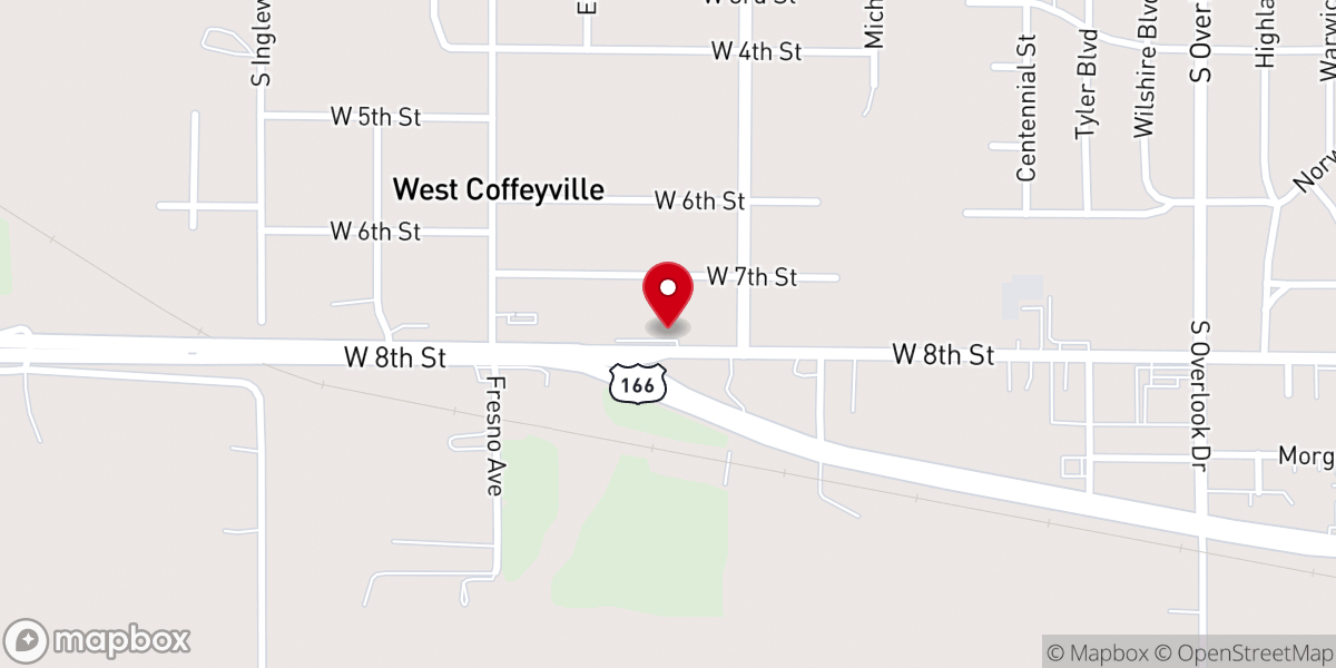 Map showing location of The Solid Rock Church Inc