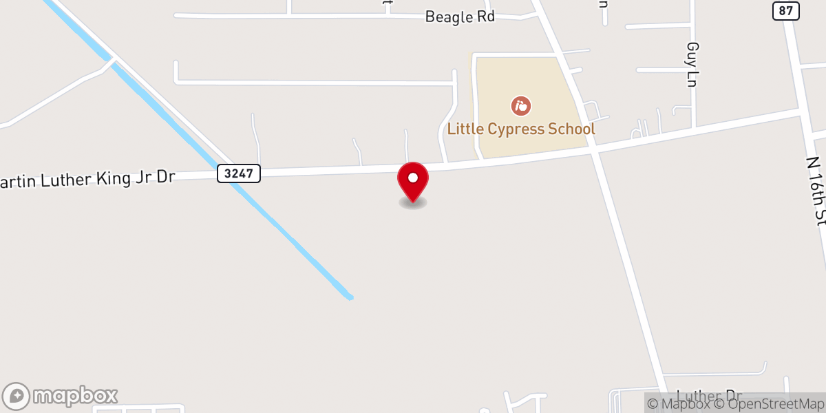 Map showing location of Faith Methodist Church