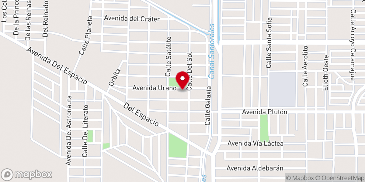 Map showing location of Iglesia Santa Isabel