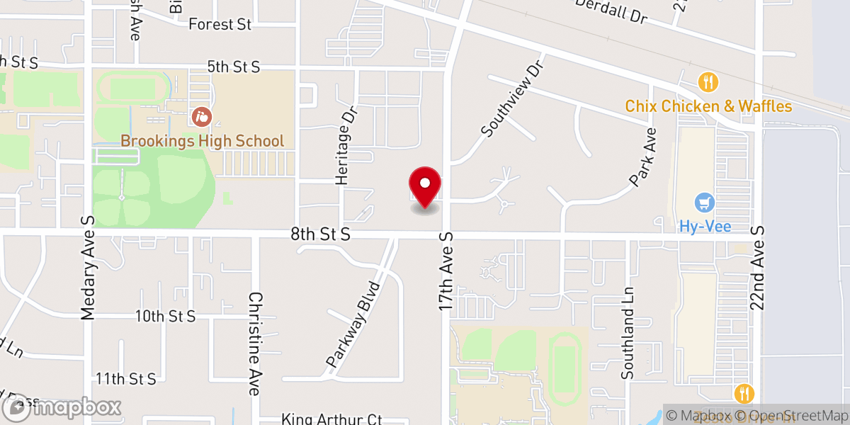 Map showing location of Bethel Baptist Church